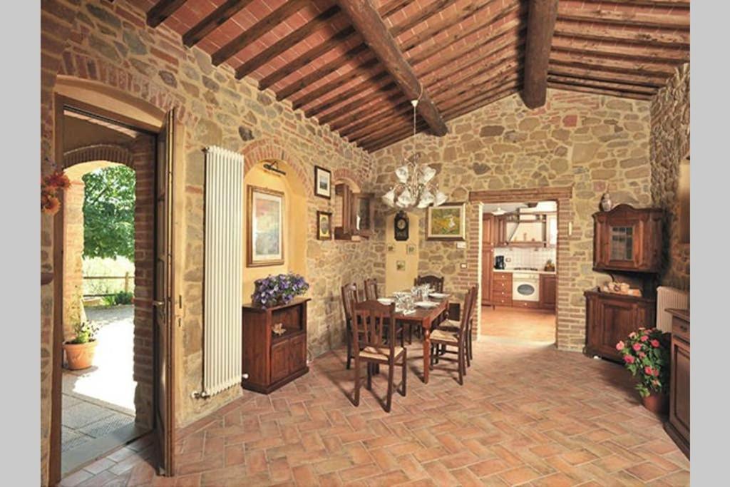 Tuscan Charme Of Cottage Roccaio Countryside Cortona Castiglion Fiorentino Exterior foto